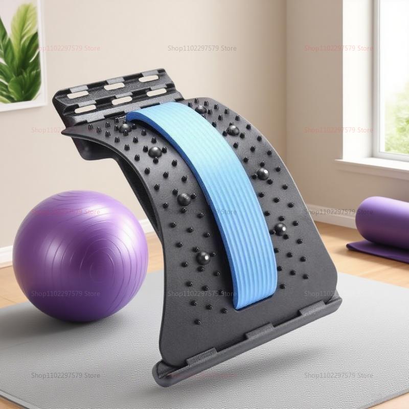 Back Lumbar Soothing Device Massages Muscle Relaxation, Adjust Up and Down To Stretch and Massage The Waist and Neck Corrector