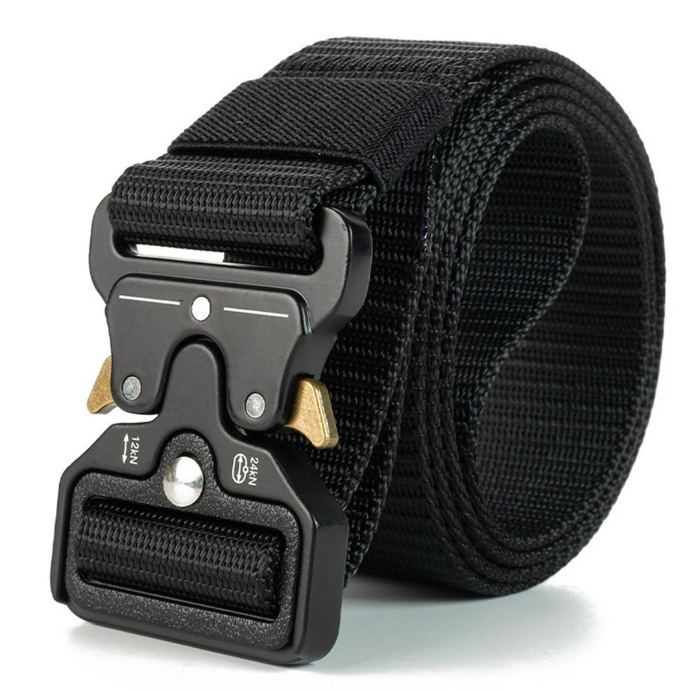 New Outdoor Sport Men Belt Big Size Cloth Fabric Buckle Belt Nylon Belts Outdoor Hunting