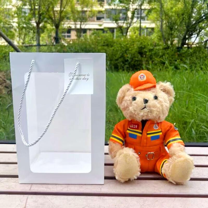 Changbaosen Firefighter & SWAT Bear Plush Toy