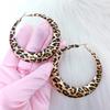 Y2K Jewelry Leopard Print Hoop Earrings Sexy Charms Earrings Accessories Vintage Bohemian Earrings Korean Fashion Aesthetic