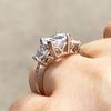 New Fancy Oval Cubic Zirconia Design Rings Women's Engagement Wedding Accessories Delicate Female Accessories Trendy Jewelry