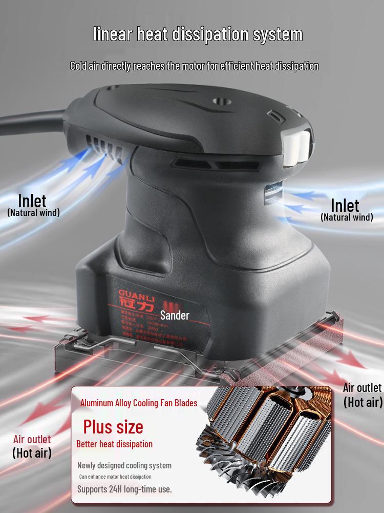 Multifunctional Electric Sander for Wall, Woodworking, and Rust Removal