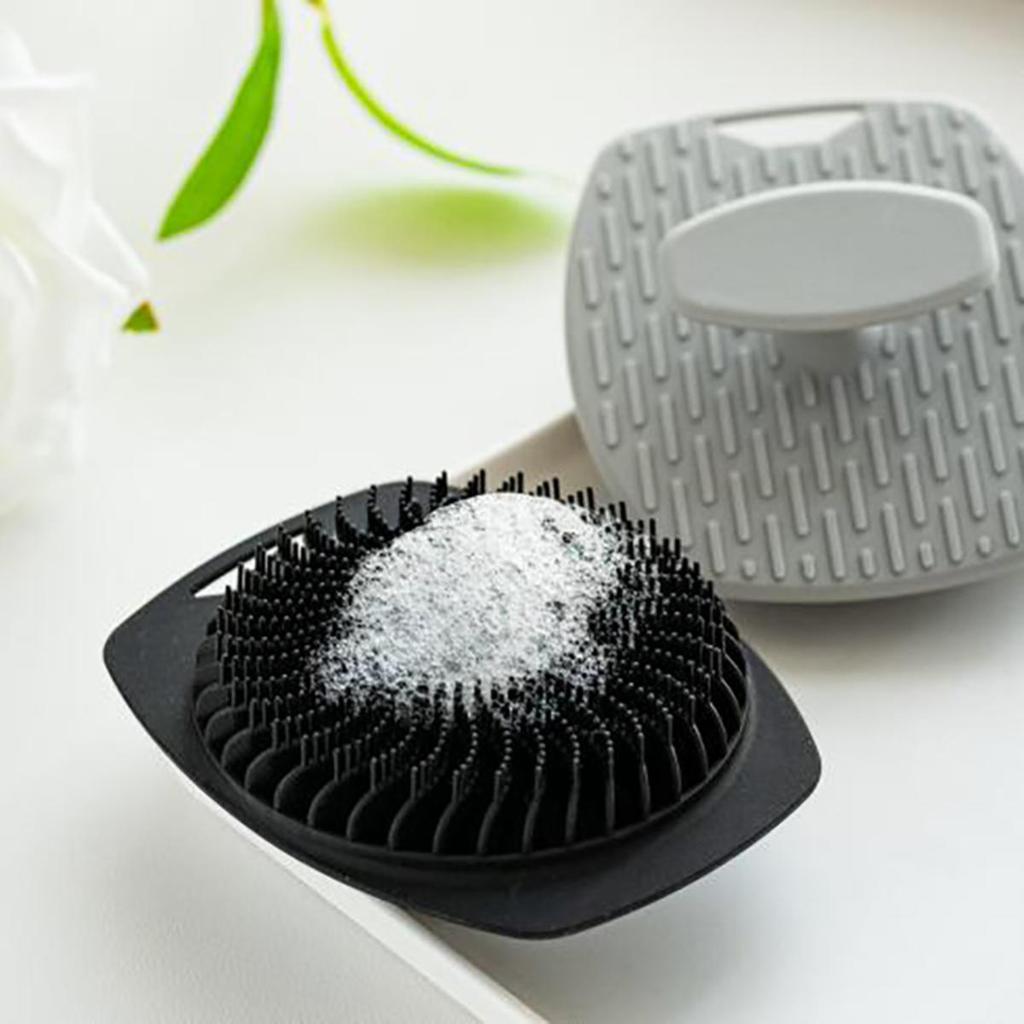 Soft Silicone Exfoliating Brush Cleanser Manual Body Cleansing Care Scrubber Shower Gentle Massage Bath