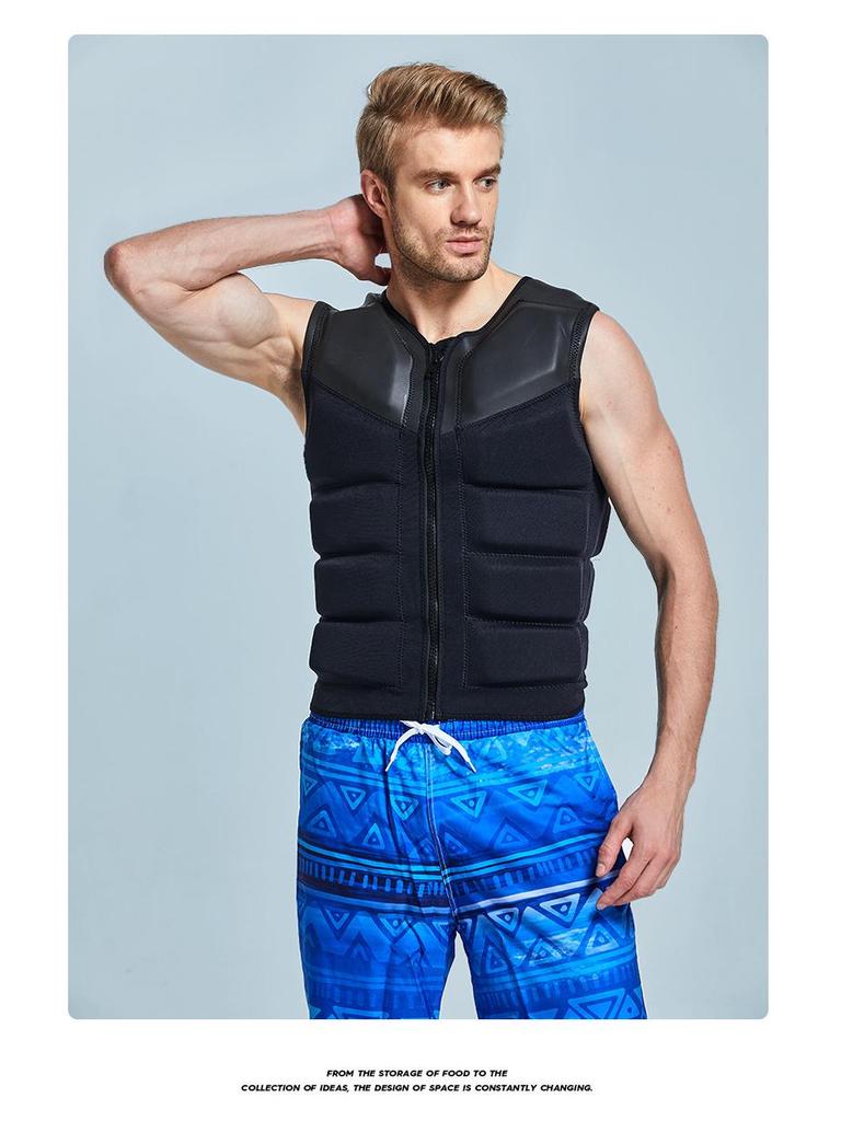 Professional Adult Life Jacket: Swimming, Boating, Fishing, Flood Disaster Relief Safety Vest