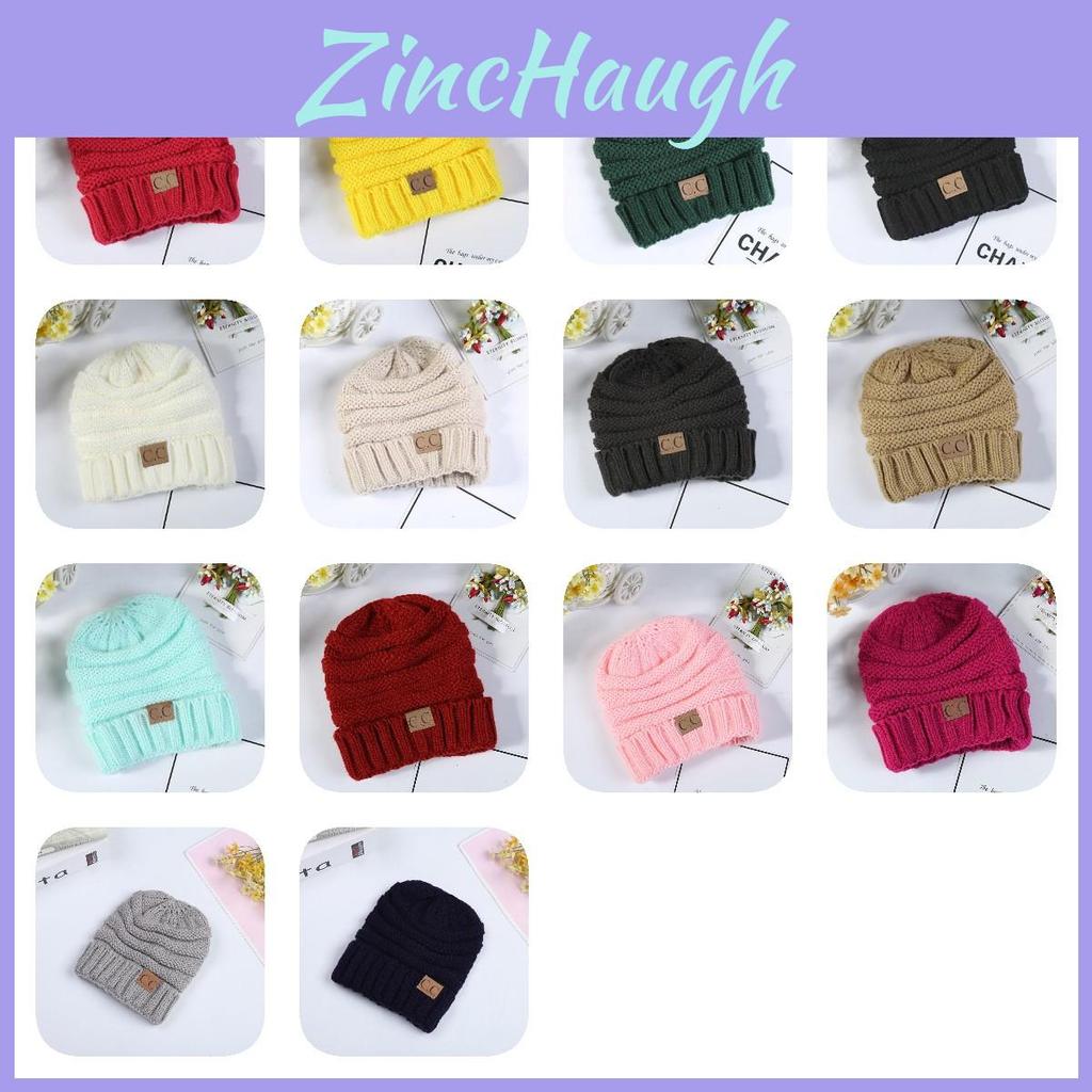 Trendy Kids Knitted Hat Soft Warm Yarn Beanie For Boys And Girls Winter Spring Fall