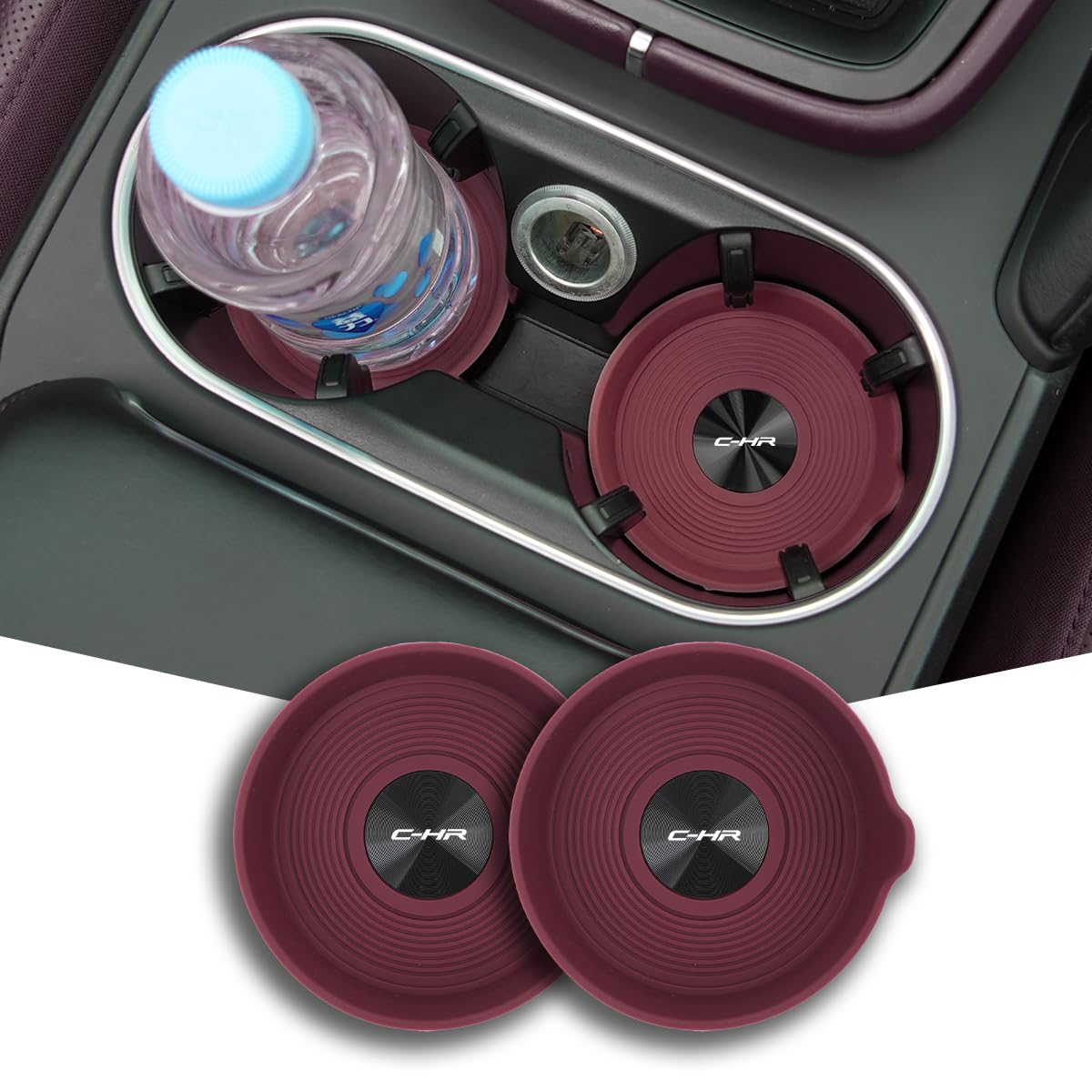 For C-HR exclusive car non-slip coaster made of anti-slip silicone C-HR красный