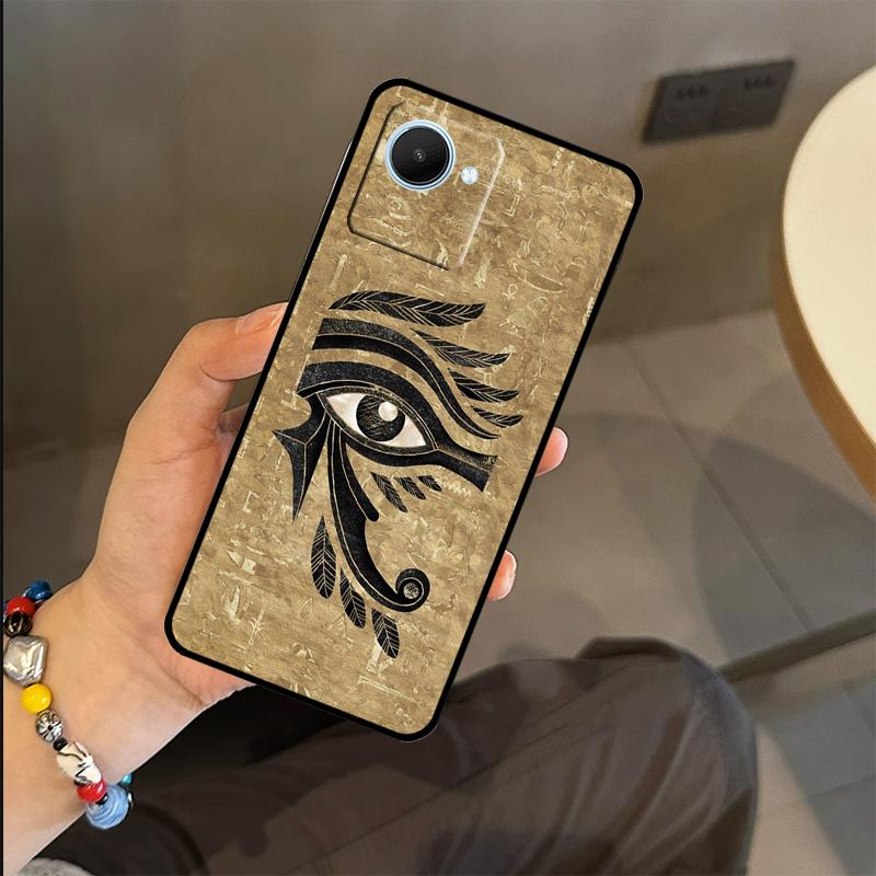Egyptian Eye of Horus Art Case For Realme C65 C67 C61 C53 C55 C51 C25 C63 C71 C75 GT6 GT7 Pro 11 12 13 14 15 Pro Plus