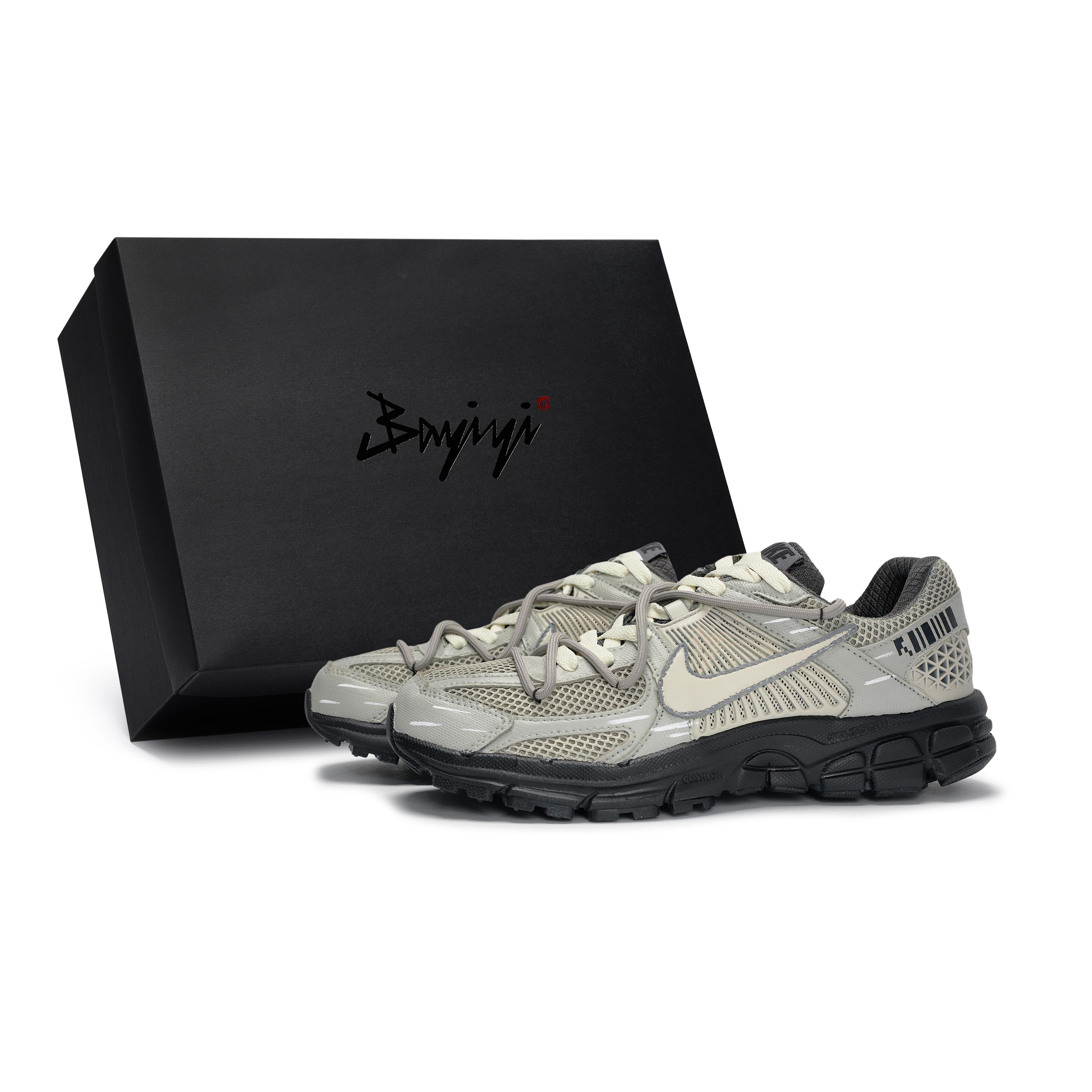 Nike Zoom Vomero 5 Cushioning Slip Resistant Abrasion Resistant Low top Running Shoes Unisex Black Brown Coffee BV1358-003(Team80-S-BOX) 36