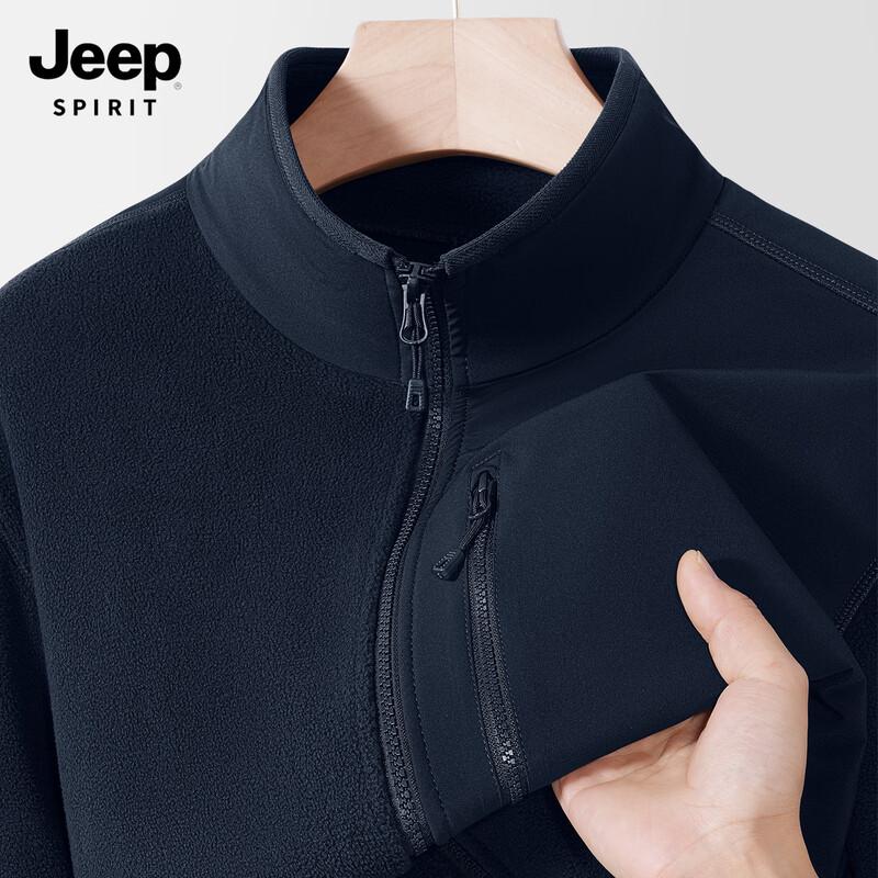 JEEP SPIRIT Мужская теплая толстая повседневная рубашка Осень/Зима 2025 3XL