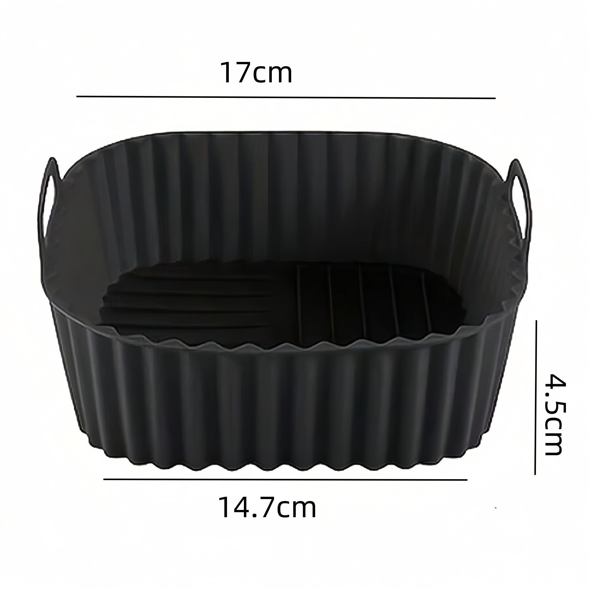 

For Air Fryer Oven Microwave Baking Airfryer Accessories Air Fryer Silicone Liners Square Reusable Non Stick Basket Mat