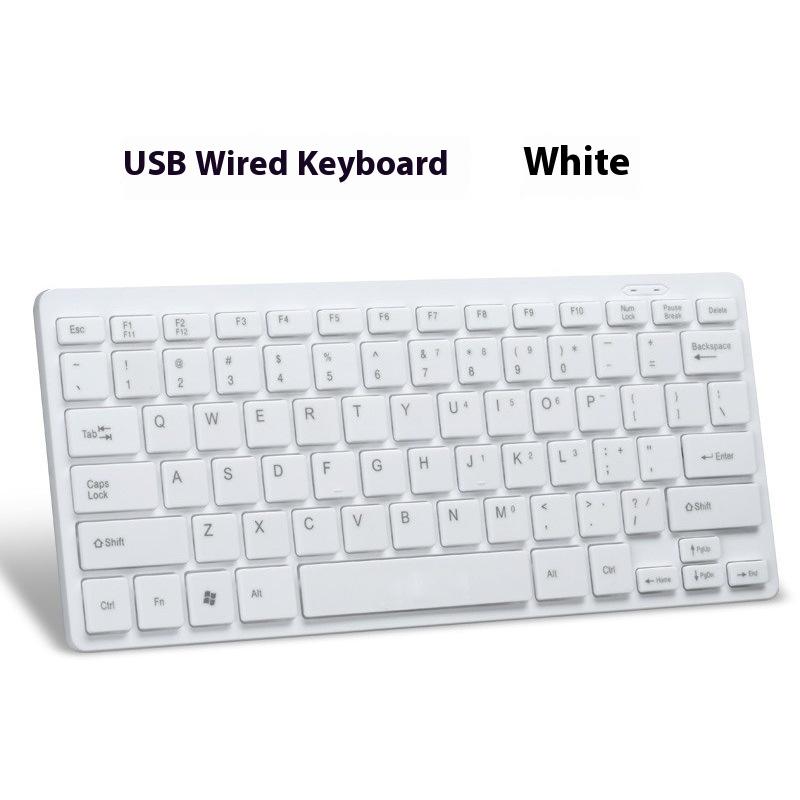 Acrylic Ultra-thin USB Office Desktop Computer Notebook External Keyboard 10 Inches 78 Keys