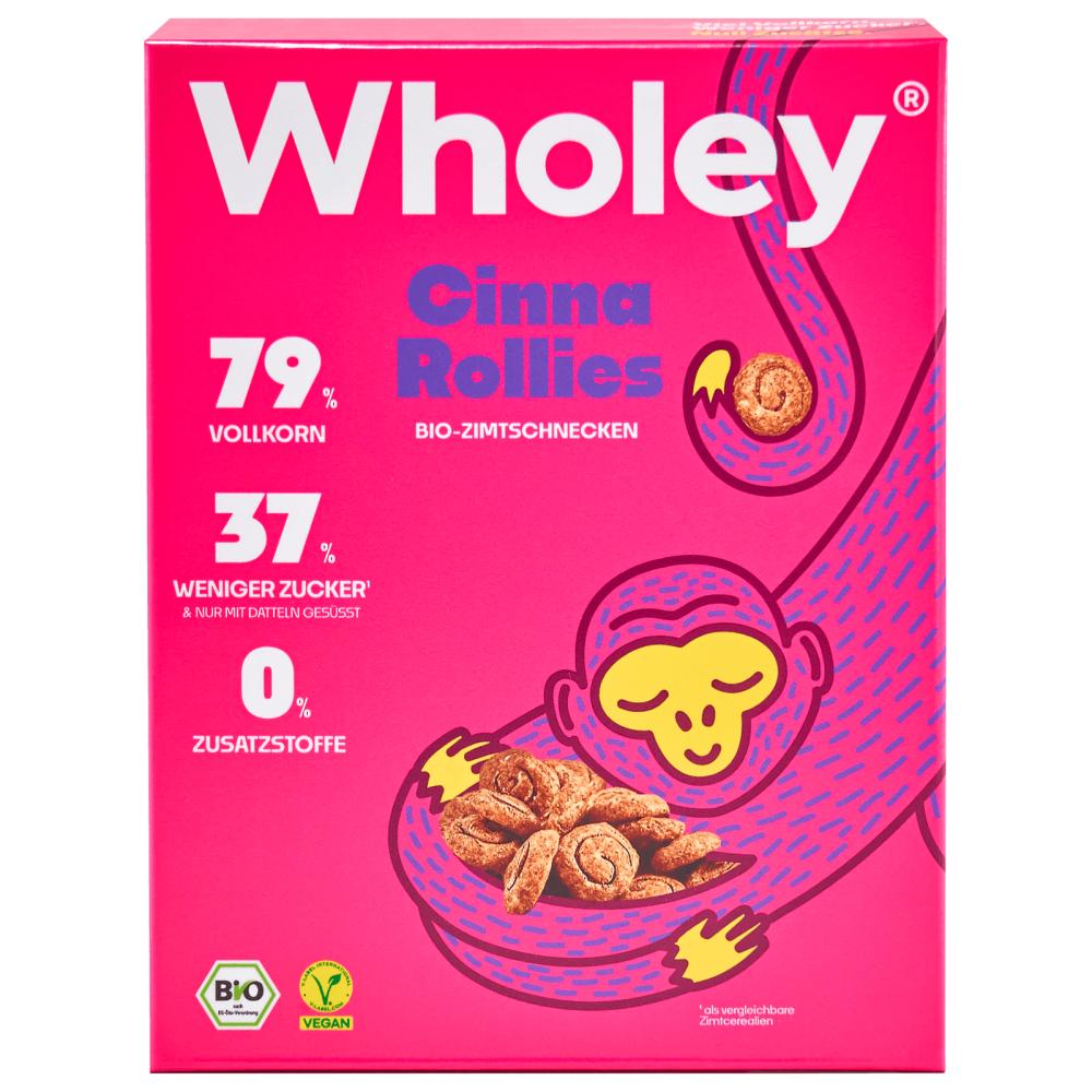 Holly Wholey Cereal Organic Cinnamon Rolls Cinna Rollies Vegan 275g