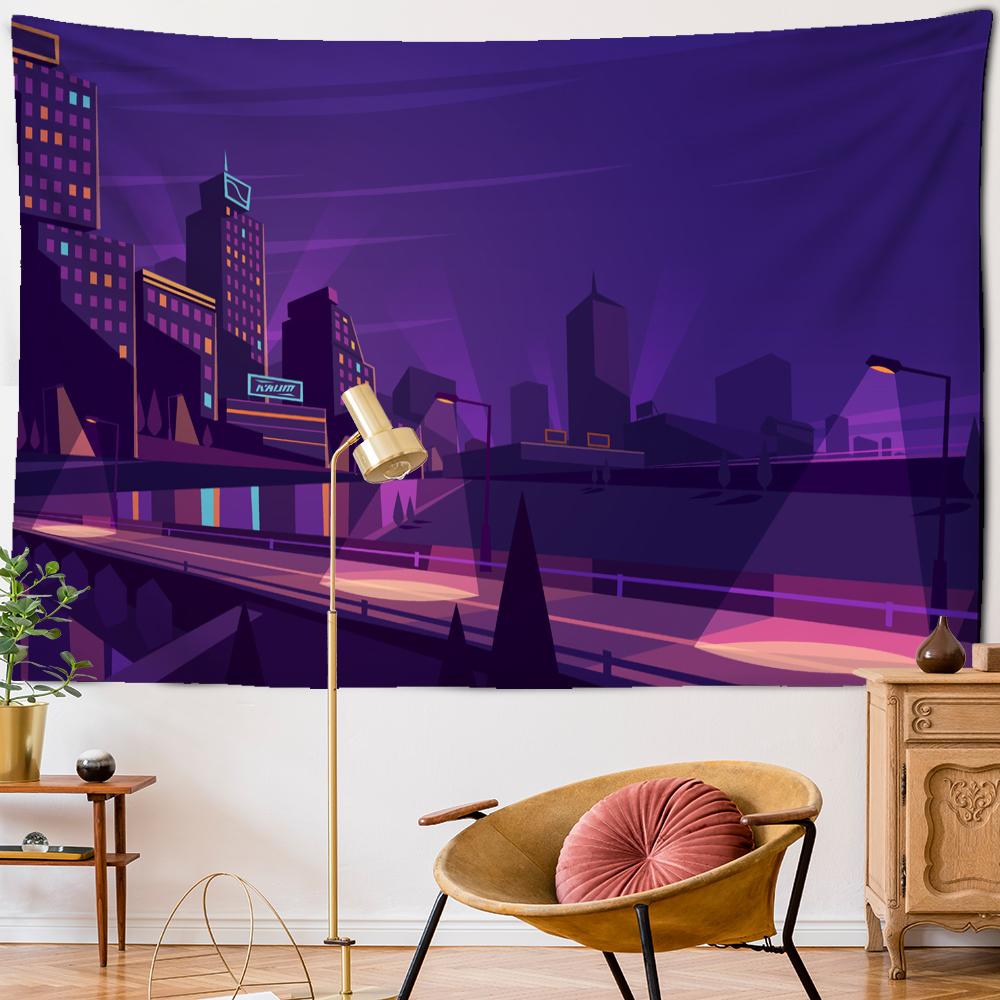 Science Fiction Oil Painting Tapestry Wall Hanging Bohemian Cartoon Hippie Psychedelic Carpet Art Room Home Decor