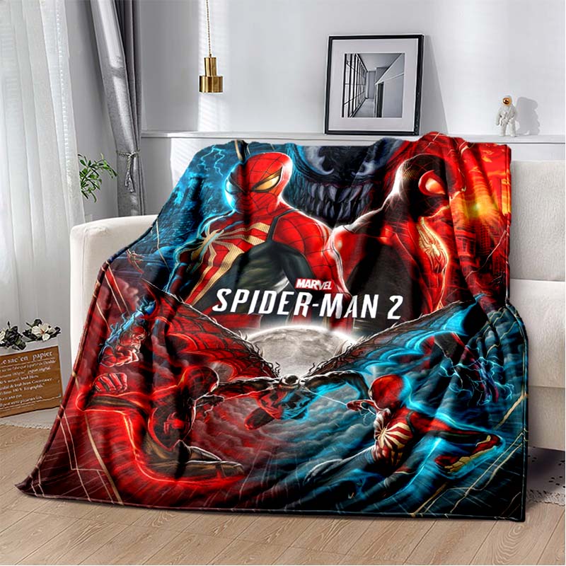 2026 New Spider-Man DIY Printed Blanket, Living Room/Bedroom Shawl, Suitable for Home, Office and Leisure Use, and Can Also Be