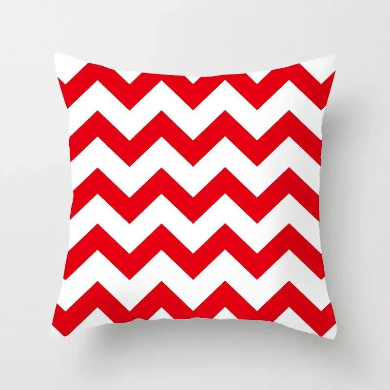 Pink Color Cushion Cover Geometric Print Decorative Pillows Red Stripe Pillow Case Pillows Decor Home For Car/bed /sofa
