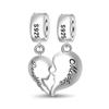 Copper Sweet Romantic Heart Wing Zircon Pendant Suitable Ideal For Necklaces Do It Yourself Womens Jewellery Gift Making