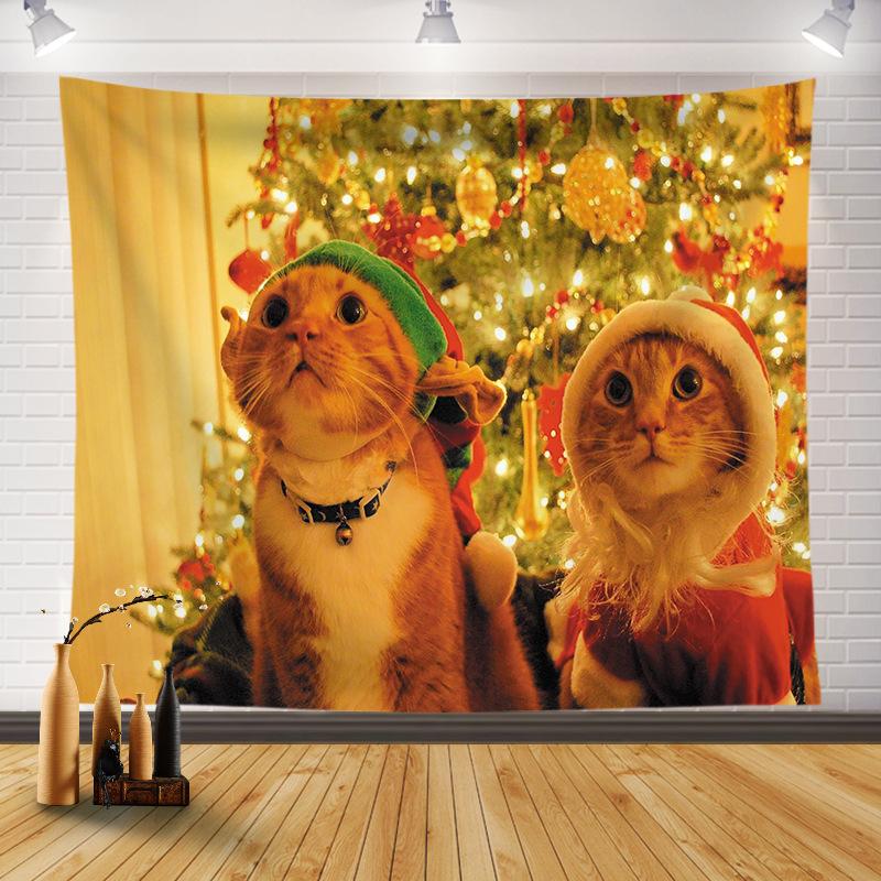 

3D різдвяний будинок вітальня спальня святкове оформлення гобелен краса кімната прикраса великий тканинний гобелен 100x75cm