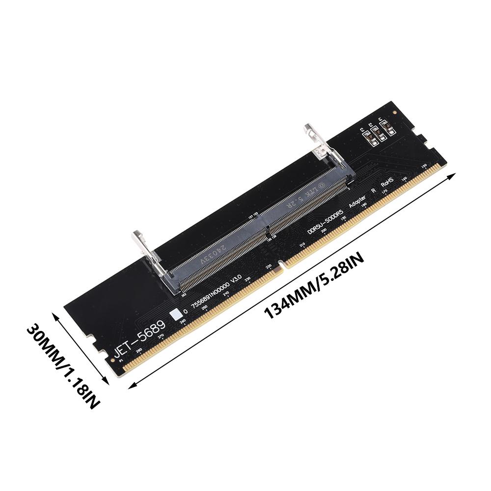 Tarjeta Adaptadora de Memoria para Portátil a Escritorio DDR3 DDR4 DDR5 Tarjeta SO-DIMM a PC DIMM Adaptador Conector RAM Mini Memory Stick