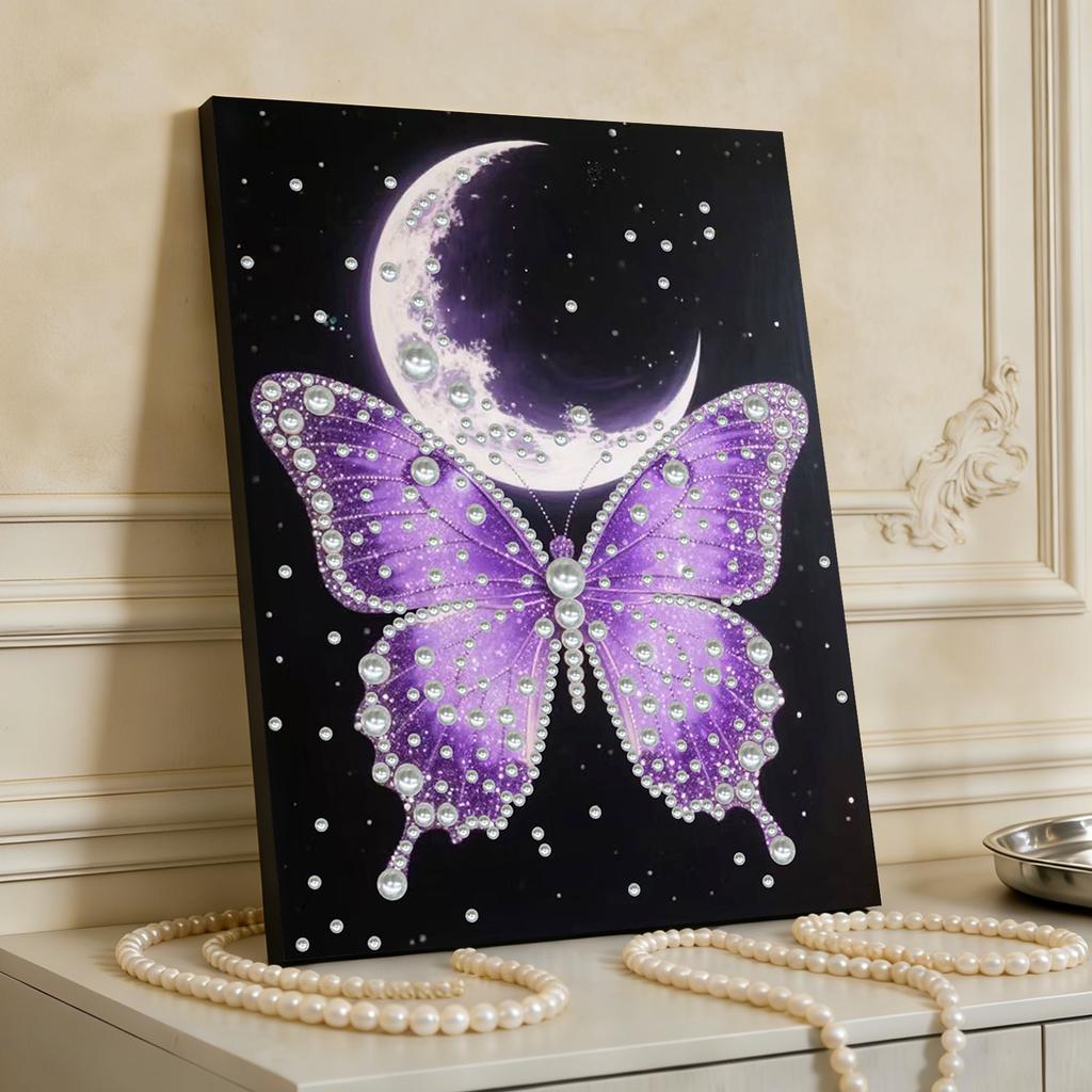 Pearl DIY Diamond Painting Gem Art 11.8x15.7inch with Frame for Adults/Beginners Gift Idea Home Decor