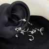 Star Zircon Ear Cuff Jewelry Hypoallergenic Titanium Steel Cartilage Earring With Secure Fit For Daily Wear