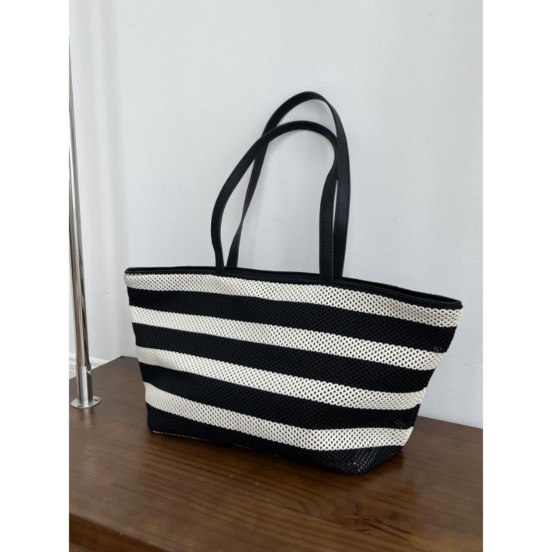 

Сумка-тоут под мышкой для женщин Простая и повседневная одноплечевая сумка Непринужденный стиль, легкая сумка для покупок чёрный