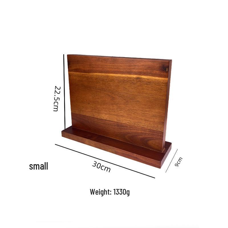 Double-Sided Magnetic Wooden Knife Holder & Display Stand