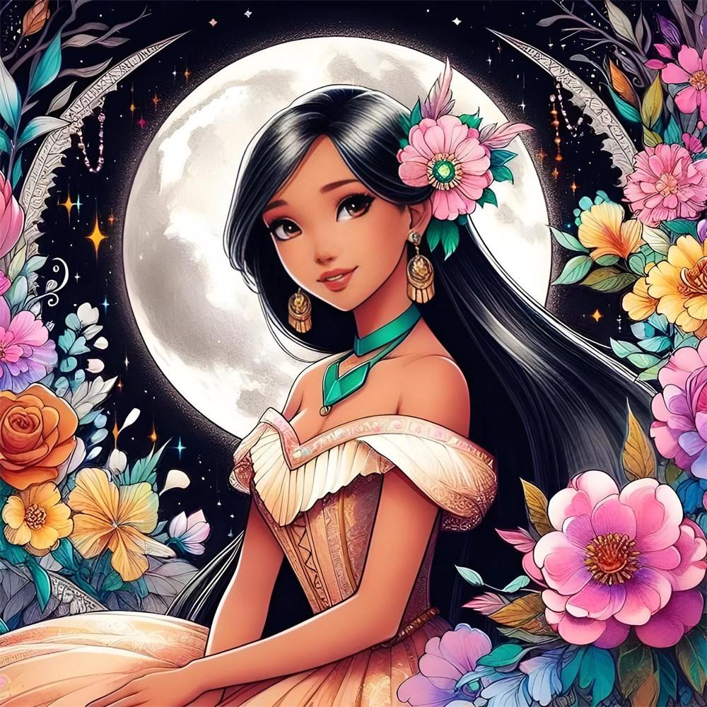 Disney 5D Diamond Painting Princesses Cross Stitch Mosaic Kit Home Decoration Wall Sticker DIY Handmade Gift