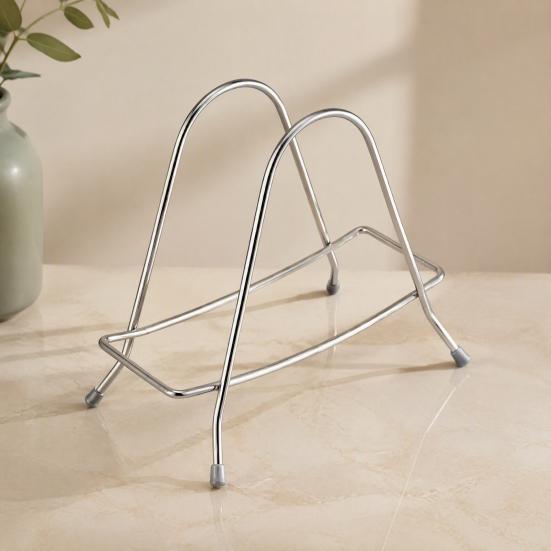 Countertop Cutting Board Organizer Stainless Steel Chopping Storage Rack And Knife Holder for Kitchen Countertop, Vertical Drain Stand Boards