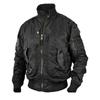 Herren Baseballkragen Militärfan Jacke, Luftwaffe Pilot Taktischer Stehkragen Lässiger Outerwear Mantel