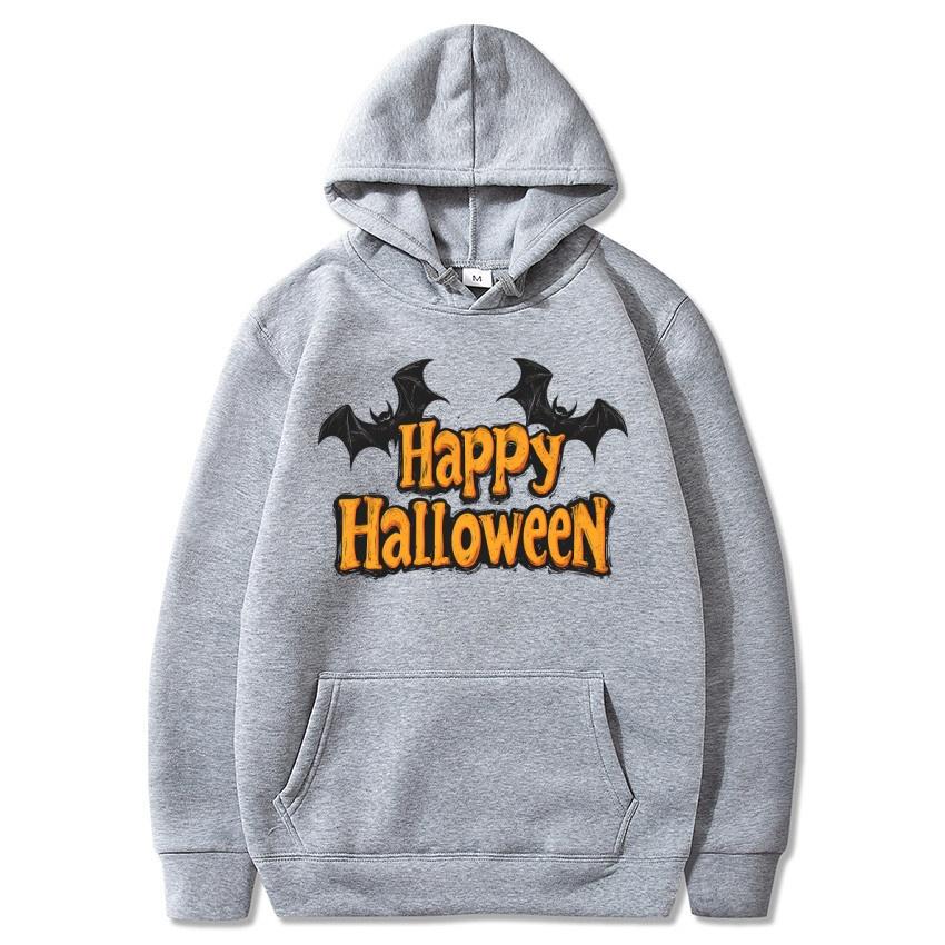 Zimní Halloweenská fleecová mikina s kapucí Krásná potištěná módní pouliční mikina Pánská a dámská denní s dlouhým rukávem Teplá mikina