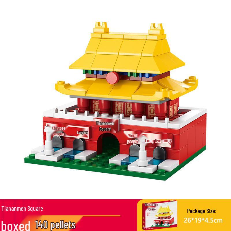 2025 Street Scene Lego-Compatible Architecture Model: Educational Assembly Toy for Kids and Boys