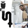 Sink Drain Pipe Kit Sink Drain Pipe Tube Anti-Odor Expandable Accessories For Cleaning Toilet Kitchen Bathtub Rv Shower