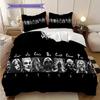 Metal Bands Dark Artistry Bedding (1 * duvet cover + 2 * pillowcase, without core) 2D Flat Bedding set Duvet cover and pillowcase Soft and comfortable