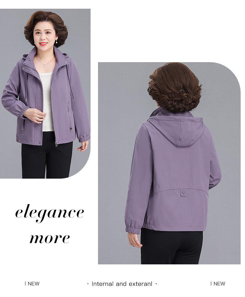 Mother's Day Spring Windbreaker Jacket for Middle-aged Women