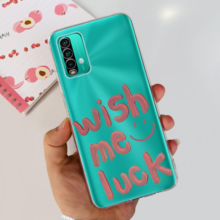 For Xiaomi Redmi 9T Case Cute Fashion Painted Cover Clear Silicone Phone Case For Xiaomi Redmi 9T Redmi9T Back Cover 6.53'' Bags