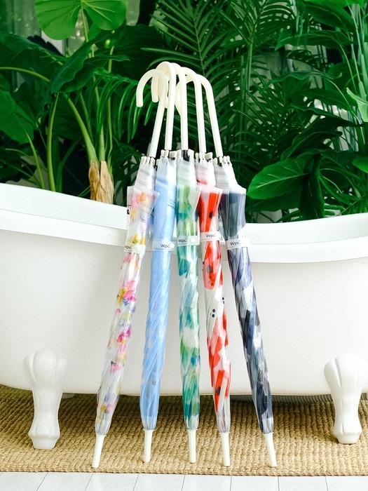 ВПК. WPC Узор  Зонт  Долговечный Прозрачный Зонт UPT-001 Nuance Pattern (307)