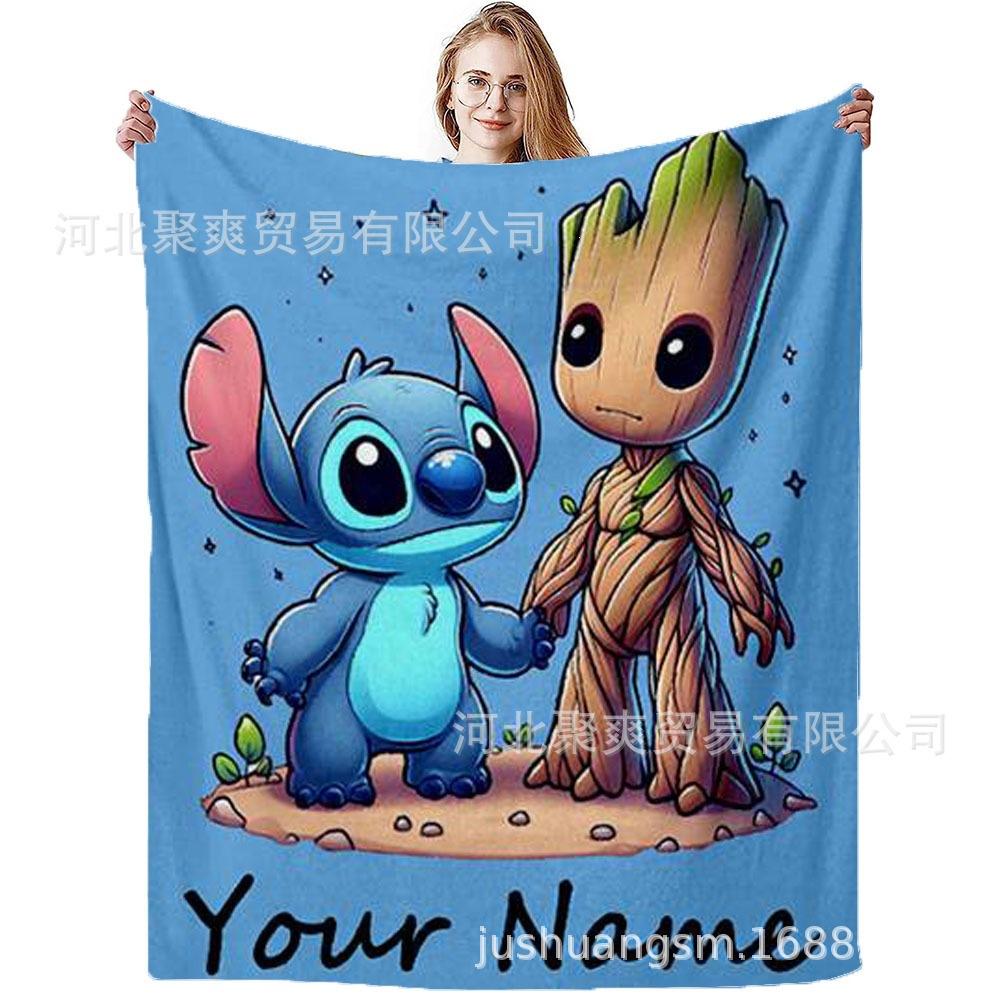 Stitch Flannel Blanket Star Baby Blanket Air Conditioning Blanket Nap Blanket Flannel Blanket Cross Border