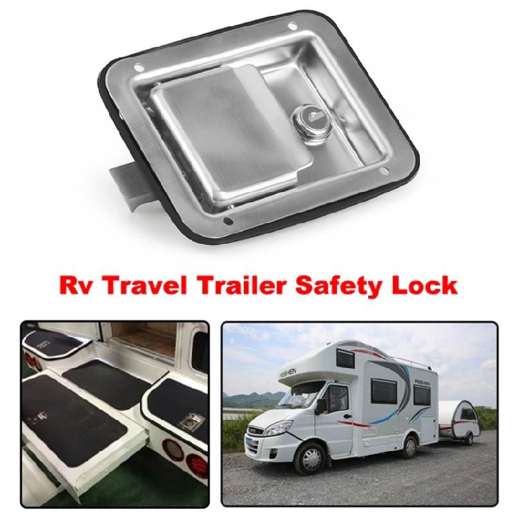 Toolbox Lock Stainless Steel Door Trailer Latches Handle Welds Screw Paddles Key