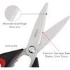 LIVINGO Kitchen Scissors Heavy Duty, 8.5 Inch Dishwasher Safe Ultra Sharp Premium Heavy Duty Kitchen Shears, Multi Purpose Cooking Scissors Stainless
