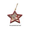 Christmas Pendant Window Wall Hanging Xmas Decoration Festival Party Holiday Atmospheres Decor Seasonal Wood Battery Operated