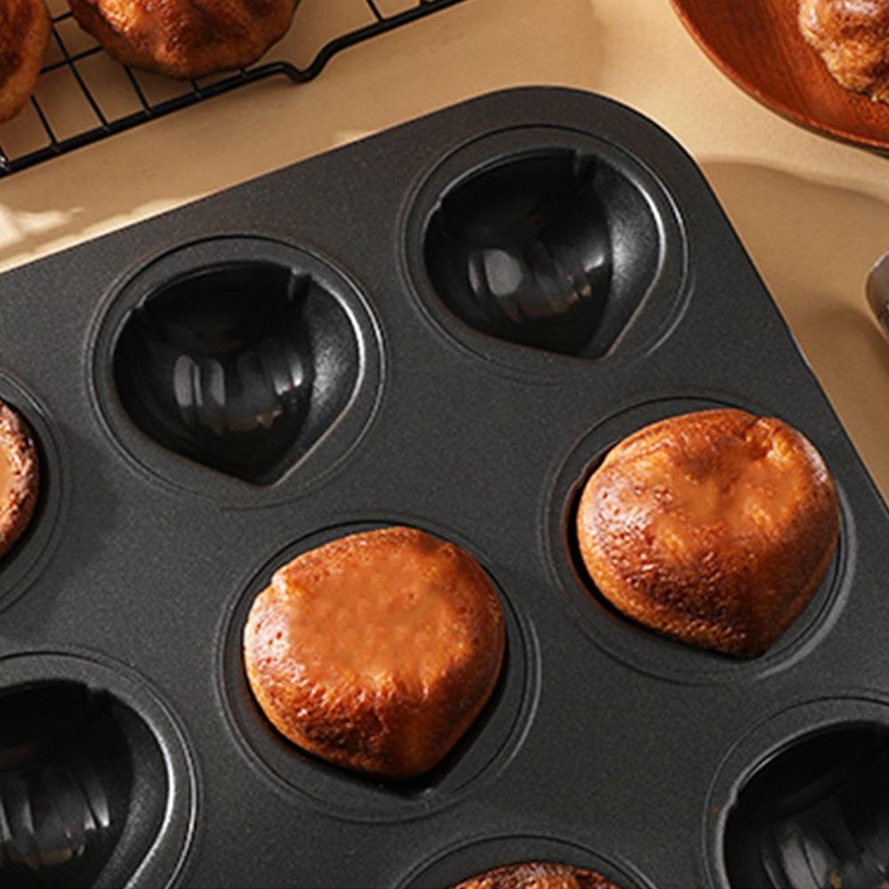 Carbon Steel Chestnut Shaped Bakeware Non-Stick Nonstick Baking Pan Carbon Steel Bakeware  Oven серый