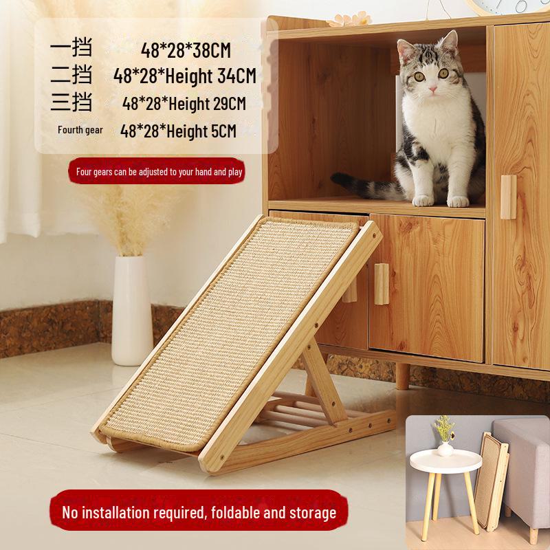 Sisal Cat Scratching Board and Climbing Ladder – Dandruff-Free, Sofa-Friendly, Durable Pet Toy for Cats and Dogs
