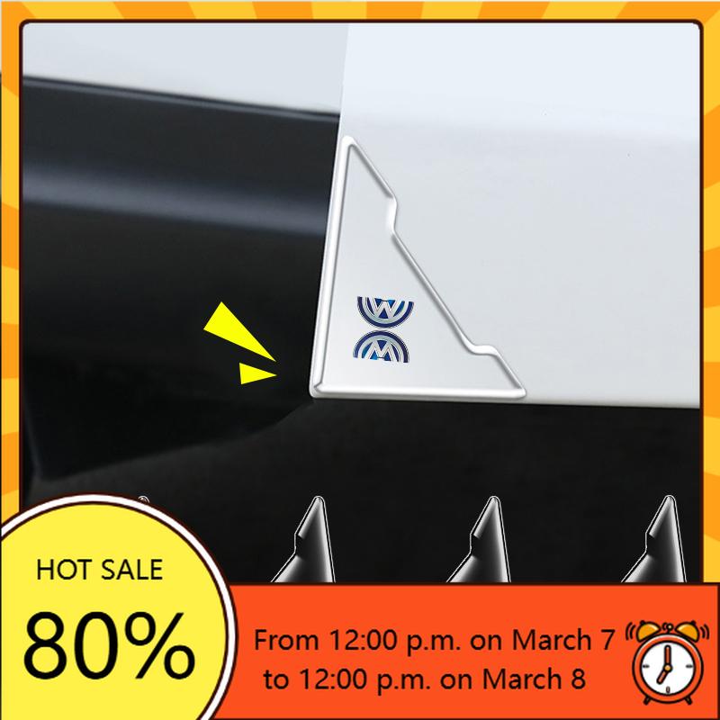 VW GTI GOLF 2 szt. Przezroczysty narożnik drzwi samochodowych Ochraniacz antykolizyjny Silikonowa naklejka Dla Volkswagen VW Golf 4 7 MK3 4 7 Touran