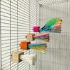 Parrot Wooden Toy Rainbow Paper Stick Grinding Teeth, Biting, and Ventilating Swing Stand Stick