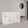 20-Piece Stackable Shoe Boxes – Flip-Top Design with Ventilation Holes – Translucent White Storage Organizer