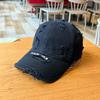 Couple retro old ripped baseball hat men's and women's tide street personality versatile soft top sunshade cap