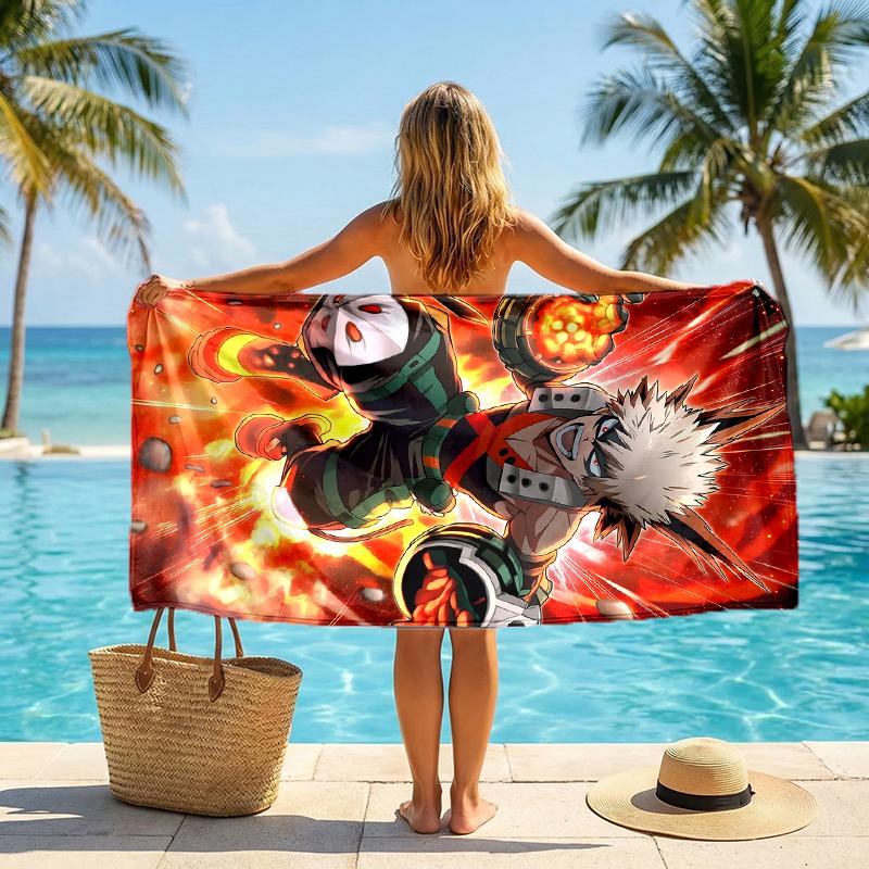 Bakugou Fashion Beach Towel: Ideal for Summer Adventures Soft, absorbent and quick drying suitable for swimming and bathing
