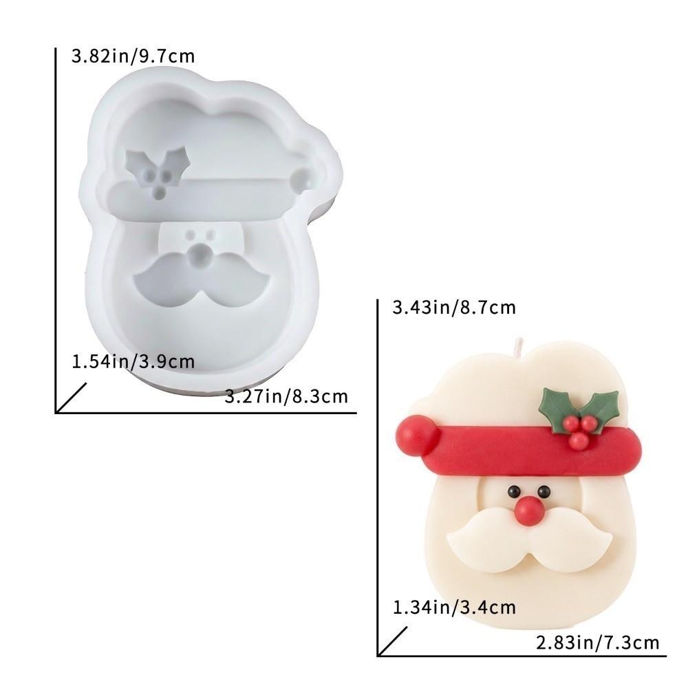 DIY Christmas Ornament Mold Multi-purpose Epoxy Resin Plaster Mold Candle Wax Mold  Gift Making