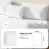 Travel Disposable Non-Woven Fitted Bed Sheet - Thick Bedspread Cover for Hotel, B&B, Beauty Salon, Isolation - Portable & Individually Packaged