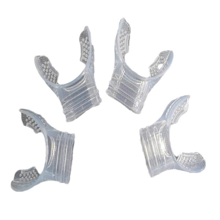 Liquid Silicone Snorkel Mouthpiece with Heat-Sealed PVC Bag Packaging